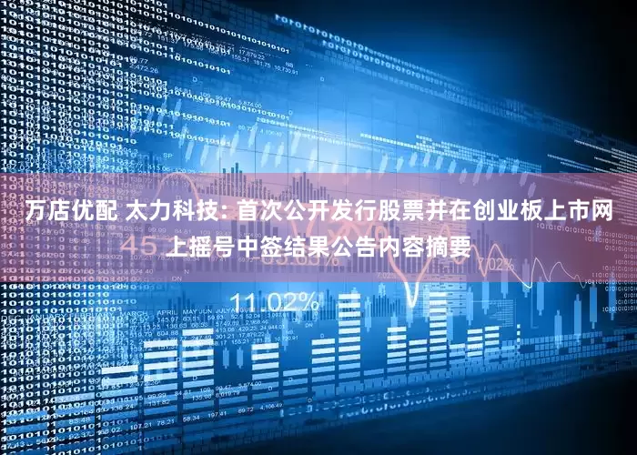 万店优配 太力科技: 首次公开发行股票并在创业板上市网上摇号中签结果公告内容摘要